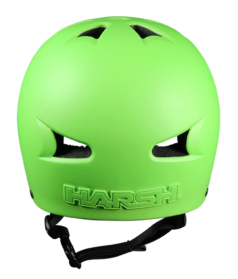 Harsh HX1 Classic Helmet Lime Green Rear