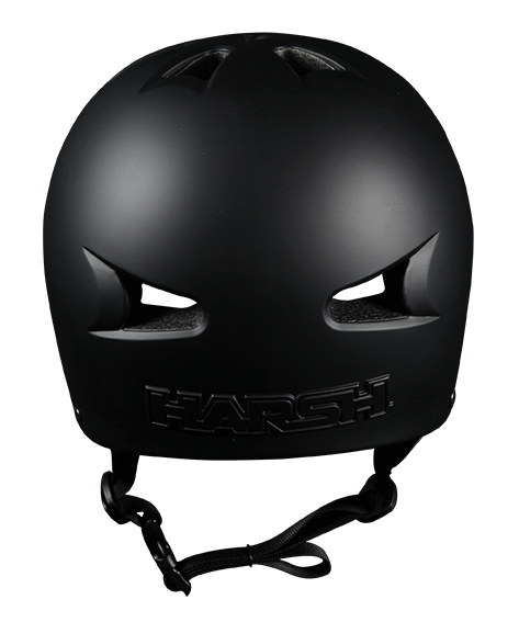 Harsh HX1 Classic Helmet Matte Black Rear Back