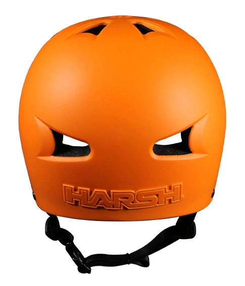 Harsh HX1 Classic Helmet Orange Rear Back