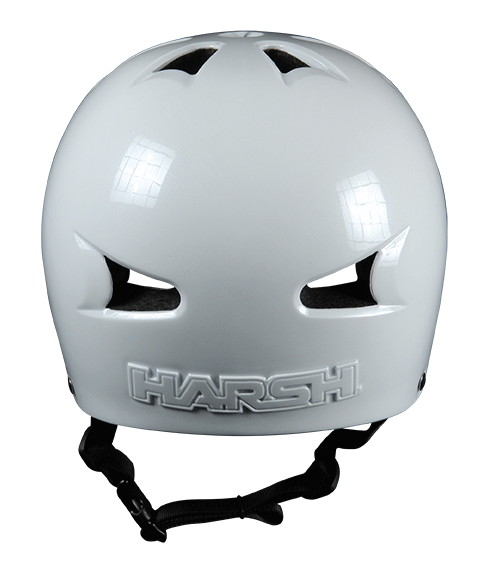 Harsh HX1 Classic Helmet Gloss White Rear Back